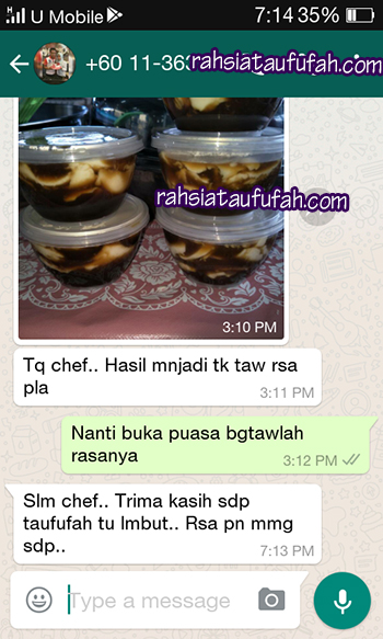 resepi taufufah testimonial