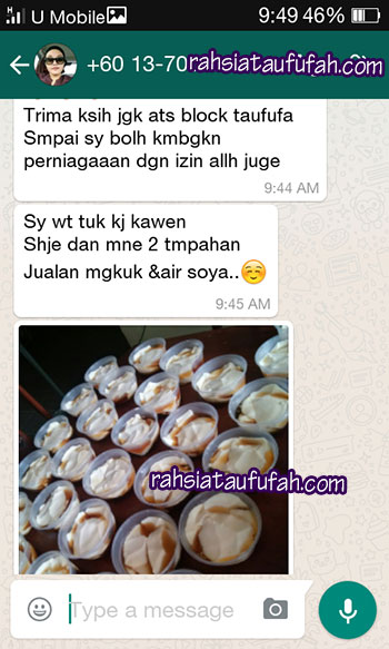 resepi taufufah testimonial